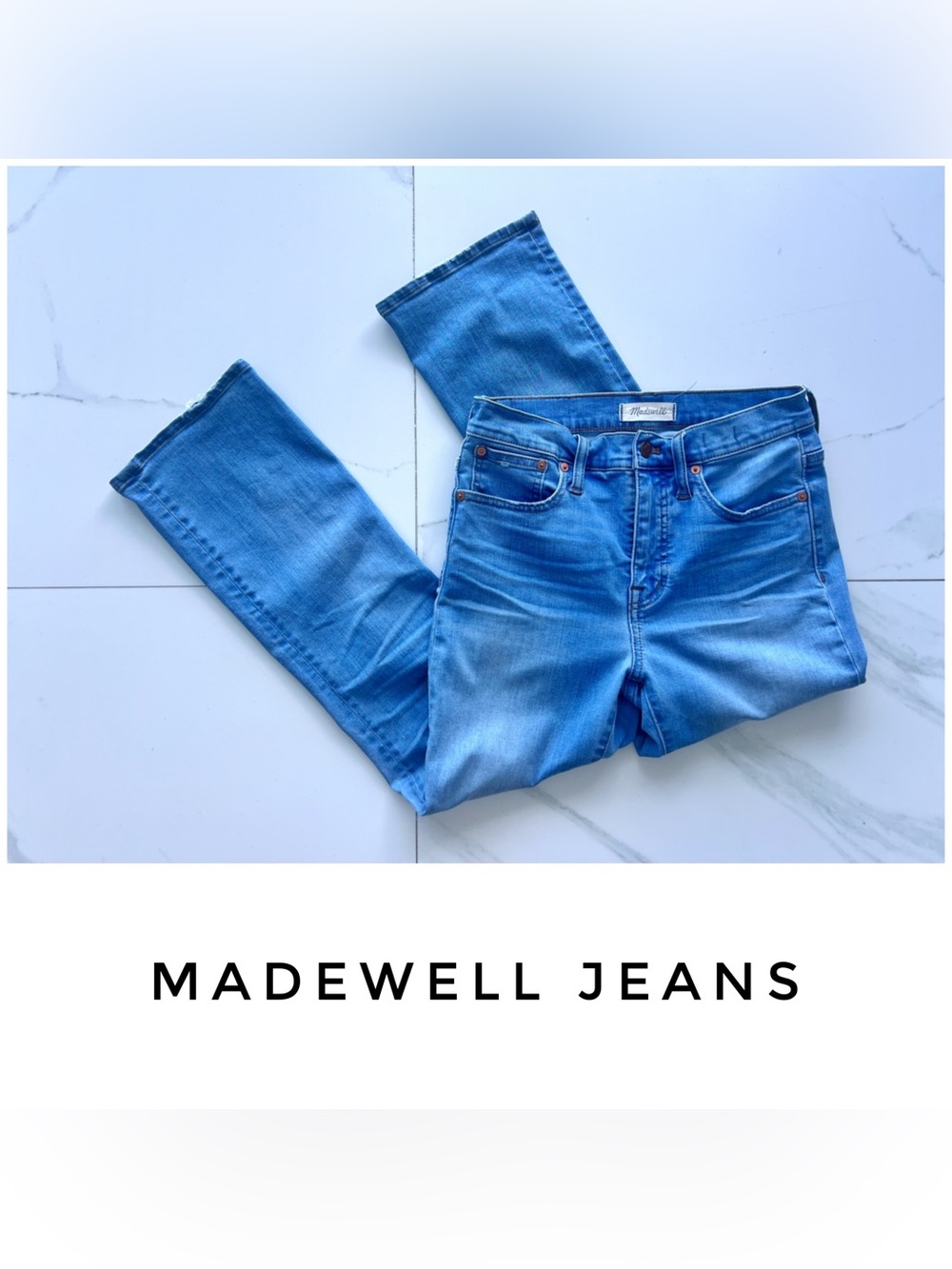 Madewell jeans size 26 cali demi-boot timpson wash